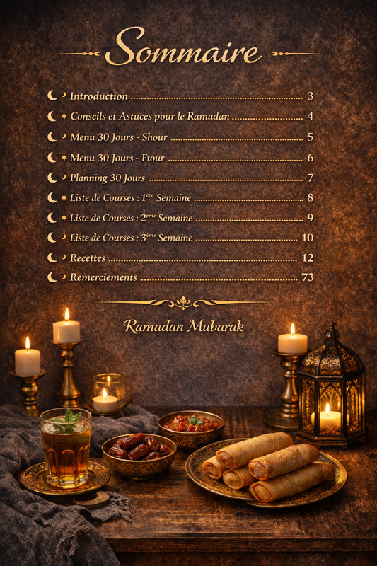 Table d'Or - Spécial Ramadan : 60 recettes pour le Shour et le Ftour